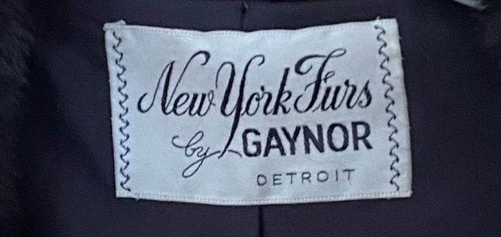 Black Mink Coat Female Pelts Vintage S/M