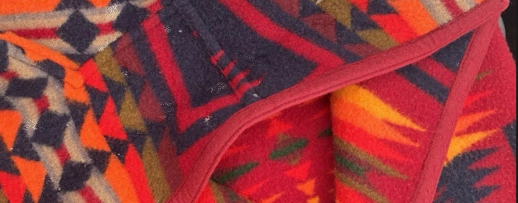 Vintage Blanket Coat Southwestern M