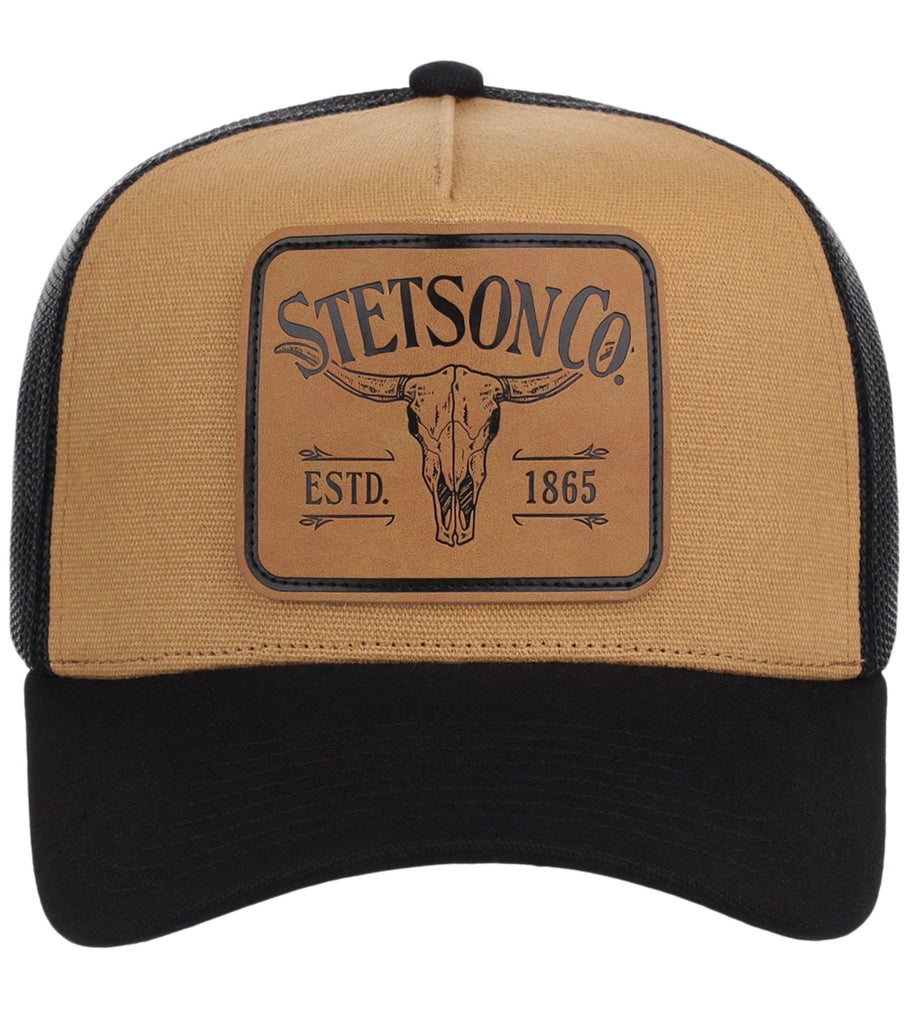 Stetson Estd 1865 Cap Longhorn Leather Patch