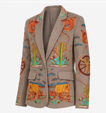 Western Trail Embroidered Blazer