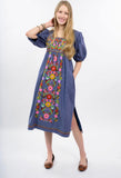 Blue Gingham Dress Tina Incredible Embroidery