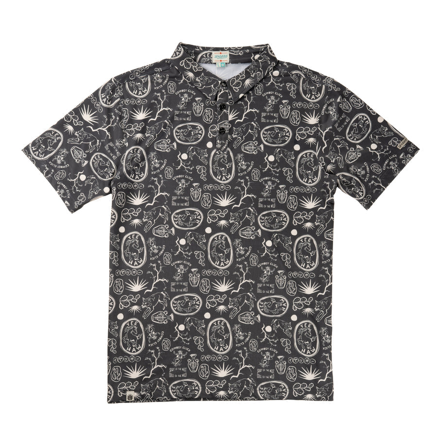 High Noon Performance Polo - Nopal Cosmico