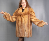 Red Fox Stroller Coat Vintage Amazing M