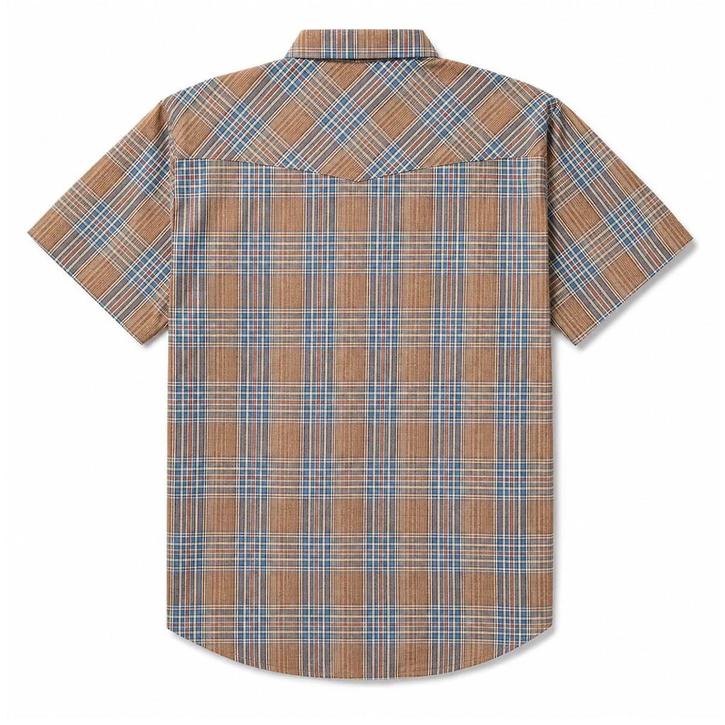 Sawtoof S/S Faded Navy Pearl Snap Shirt