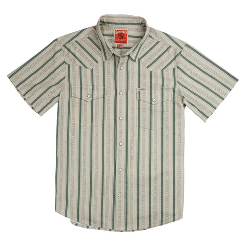 THE WYATT PEARL SNAP S/S SHIRT HORSESHOES