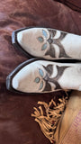 OLD GRINGO ZHORA - CRACKLED TAUPE AND BLUE NEW COWBOY BOOTS 7.5