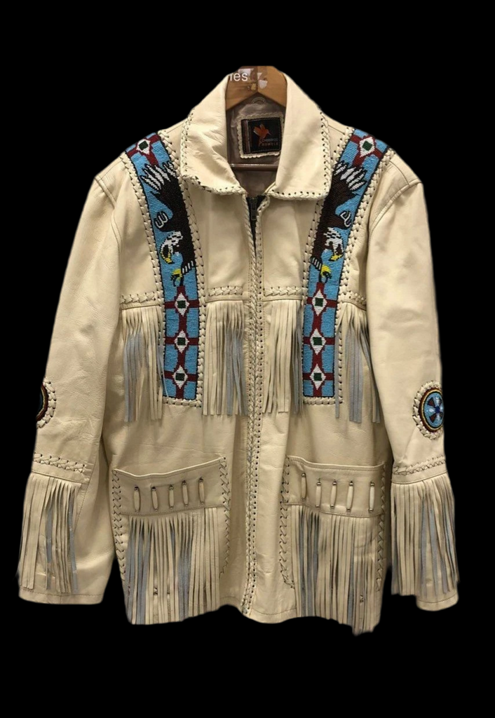 Cherokee Fringed Beaded Jacket