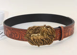Run Free Belt Brown/Gold