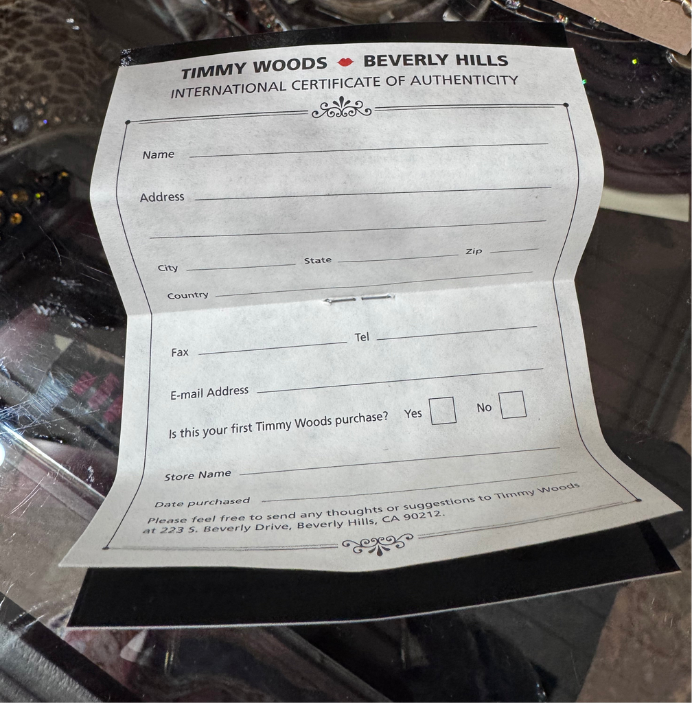 NEW VINTAGE WOOD PAPILLON PURSE