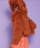 Faux Fur Short Bamboo Jacket
