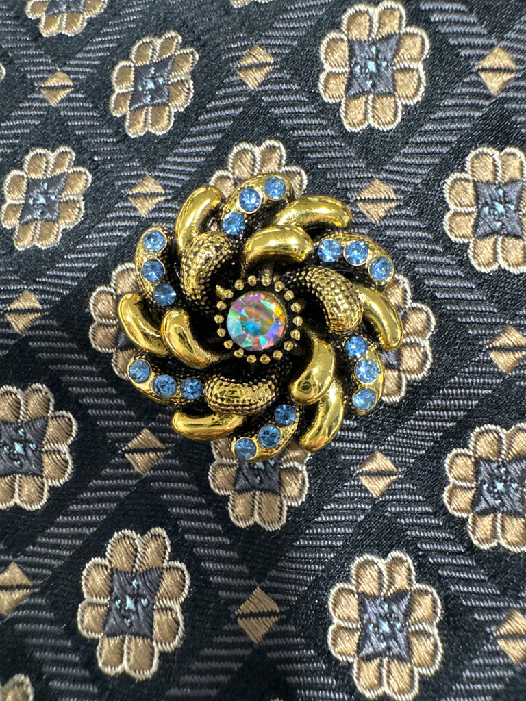 Vintage Silk Tie Custom Brooches #8