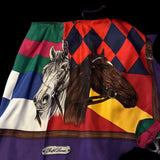 Vintage Ralph Lauren Equestrian Silk Wrap Skirt