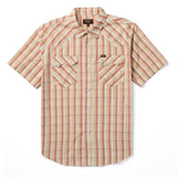 Sawtoof S/S White Wash Plaid Pearl Snap Shirt