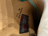 New Old Gringo Eagle Metallic Turquoise Stitch Cowboy Boot 7.5