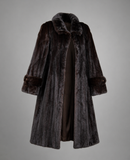 Female Blackglama Mink Maxi Fur Coat M