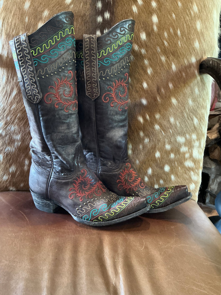 Old Gringo Zarape Boots Collectible Chocolate 7.5