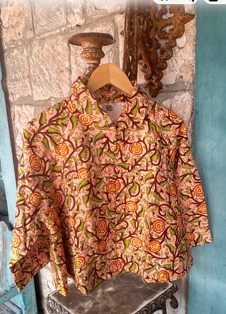 Peach Rose Swing Jacket