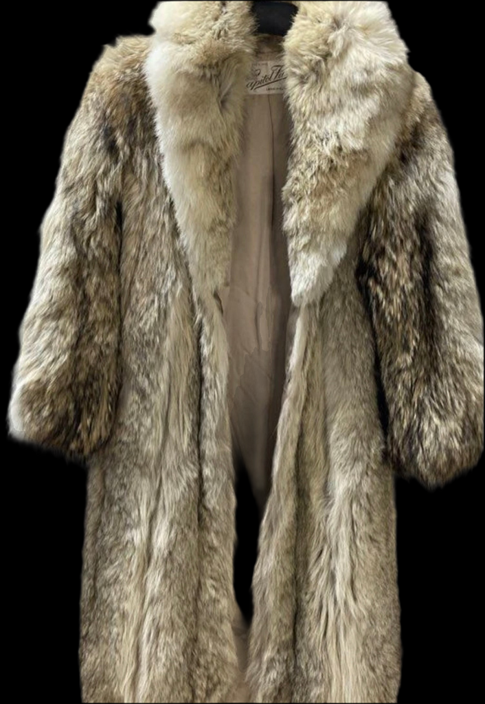 Vintage Coyote Maxi Length Coat S