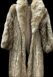 Vintage Coyote Maxi Length Coat S