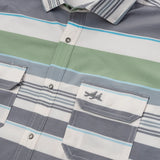 THE RIO SHIRT BAJA GRAY/GRN OUTDOOR
