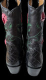 Très Outlaws Custom Crocodile Pink Floral Boots
