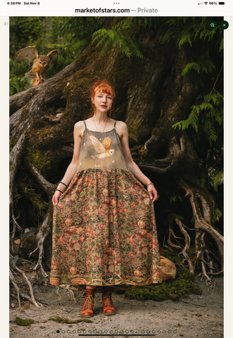 Woodland Wisdom Bohéme Maxi Slip Dress