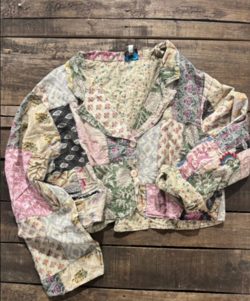 Midnight Garden Crop Jacket