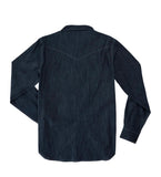 The Wyatt Pearl Snap L/S Dark Denim Shirt