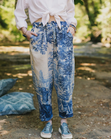 Let The Light In Linen Cropped Pants