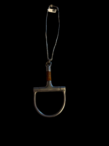 Patina Silver Vintage Horse Bit Necklace