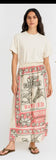 Magnolia Horse Print Cotton Feed Sack Skirt