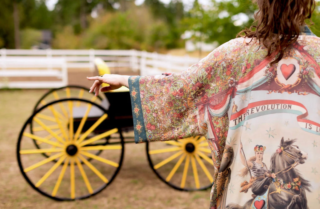 Love Revolution Opera Duster Kimono Robe O/S