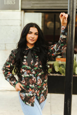 BRUSHY POP COTTON TOP