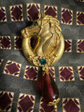 Vintage Custom Tie Horse Head Brooch #7
