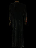 Vintage XS Velvet Dress Embroidered Double D Ranchwear