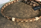 Horsehair Hatband Knots 3 Strand Sorr/B/W