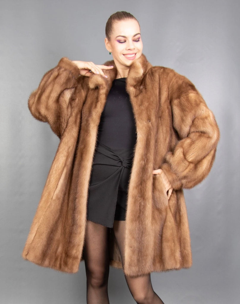 Female Mink Coat Stroller