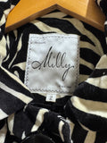 Milly Zebra Velvet Jacket Sz 2