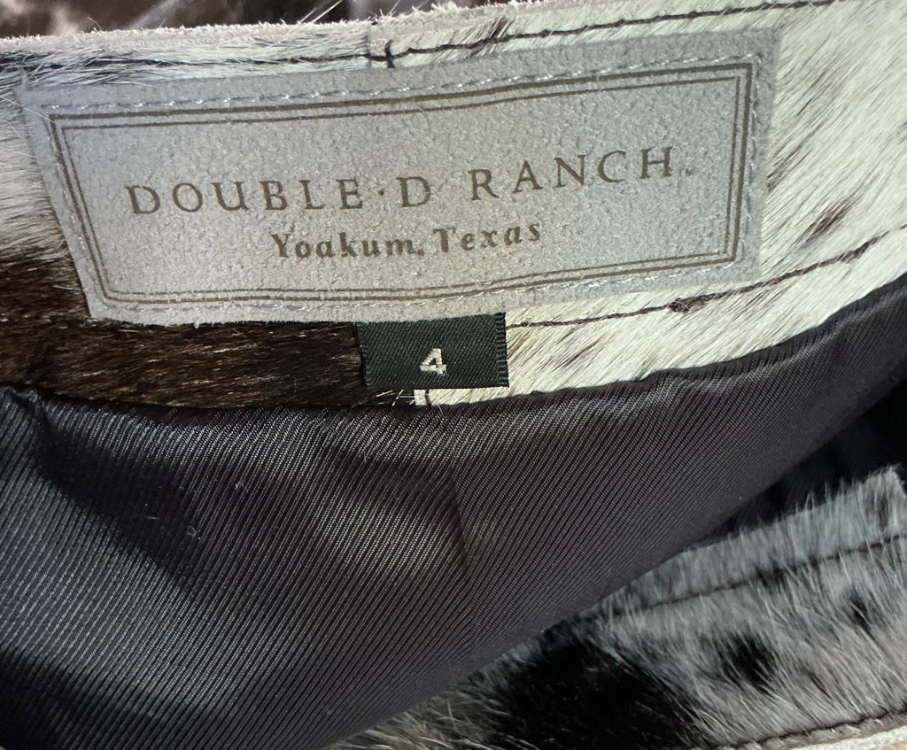 Double D Ranch Hair on Hide Udderly Fabulous Skirt 4 NWT