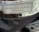 Double D Ranch Hair on Hide Udderly Fabulous Skirt 4 NWT