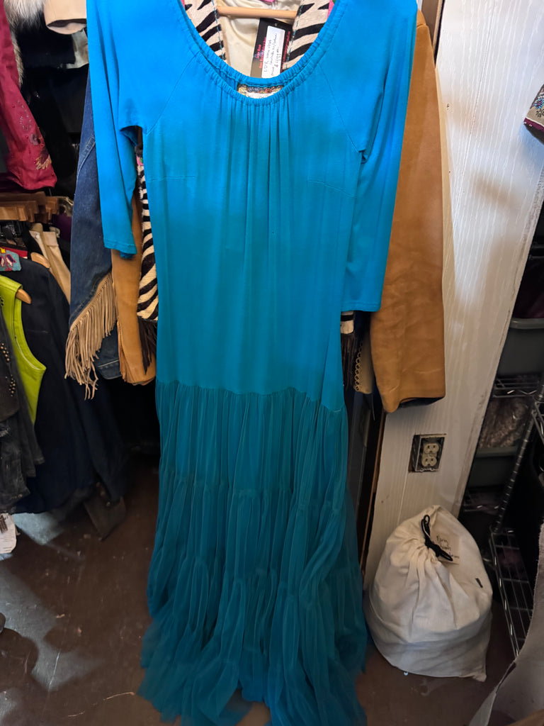 Turquoise Dress Tulle M