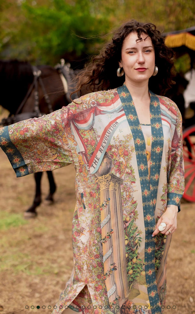 Love Revolution Opera Duster Kimono Robe O/S