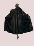 Vintage Black Female Mink Coat Couture M