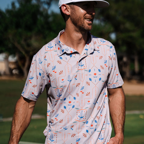 Texas Wildflowers Polo Shirt