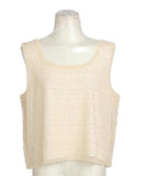 Pearl Luxe Beaded Tank Generous Fit