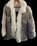 Vintage Coyote Jacket Fox Trim M