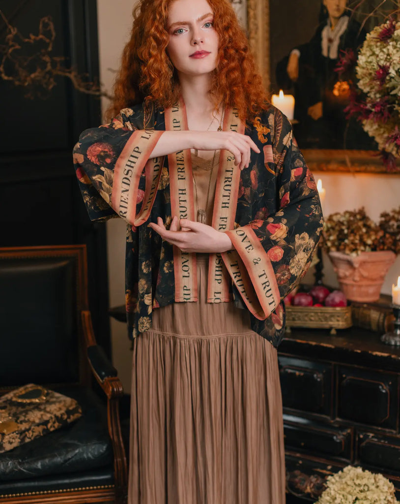 HEART OF GOLD PIXIE CROP JACKET SACRED HEART