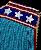 Vintage Beaded Vest USA Flag Stars Horse Fringe “As Is”