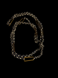 Long Silver Brass Vintage Chain Necklace