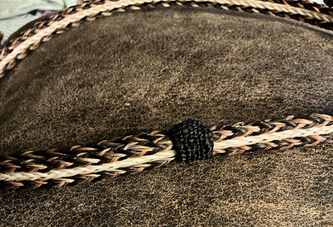 3 Strand Horse Hair Hatband Knots SORR/B/W